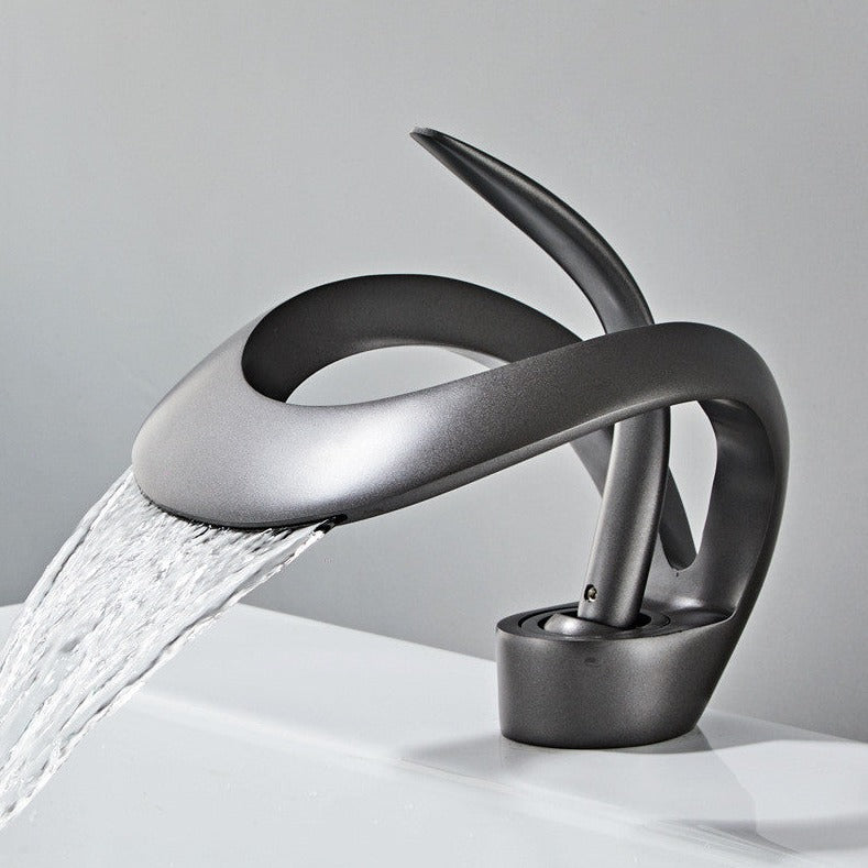 Modern Bathroom Faucet – Curved and Elegant Design