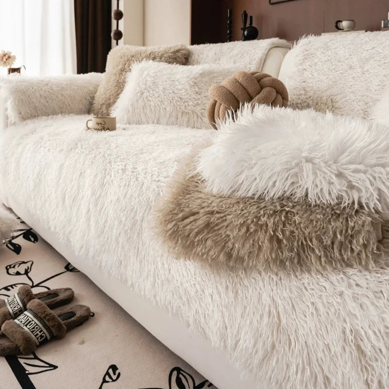 Blødt plys-sofaovertræk - absolut komfort og elegant stil