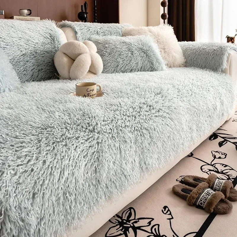 Blødt plys-sofaovertræk - absolut komfort og elegant stil