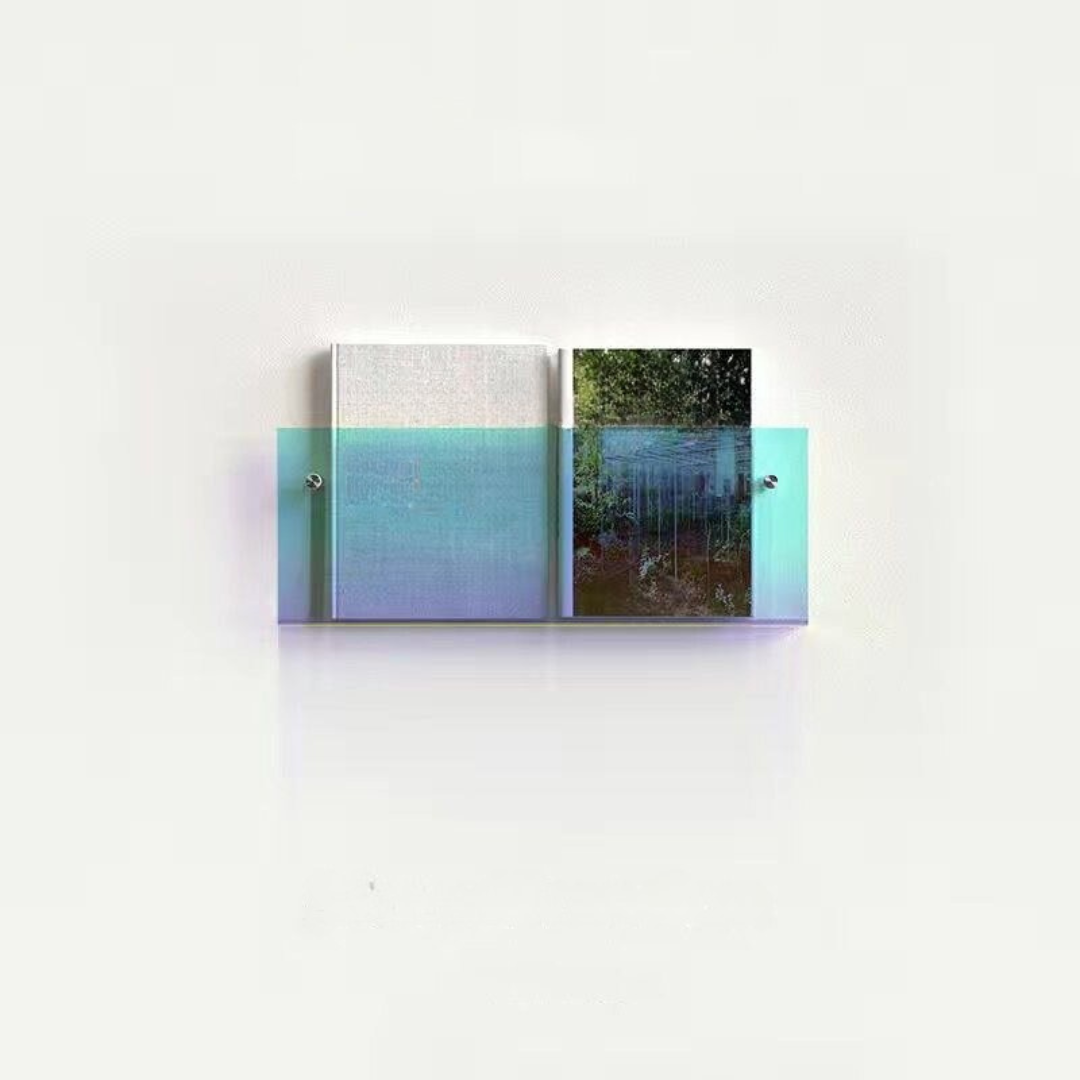 Væghylde Magazineholder Transparent – Chic Og Moderne Design