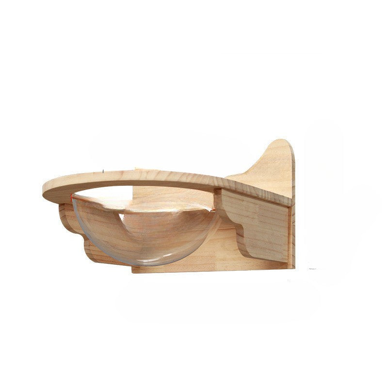 Wall Climbing Frame For Cats With Suspended Platform And Ladder