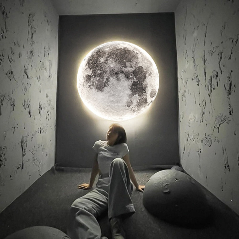 Lámpara de Pared 3D LED – Luna Para Un Ambiente Único