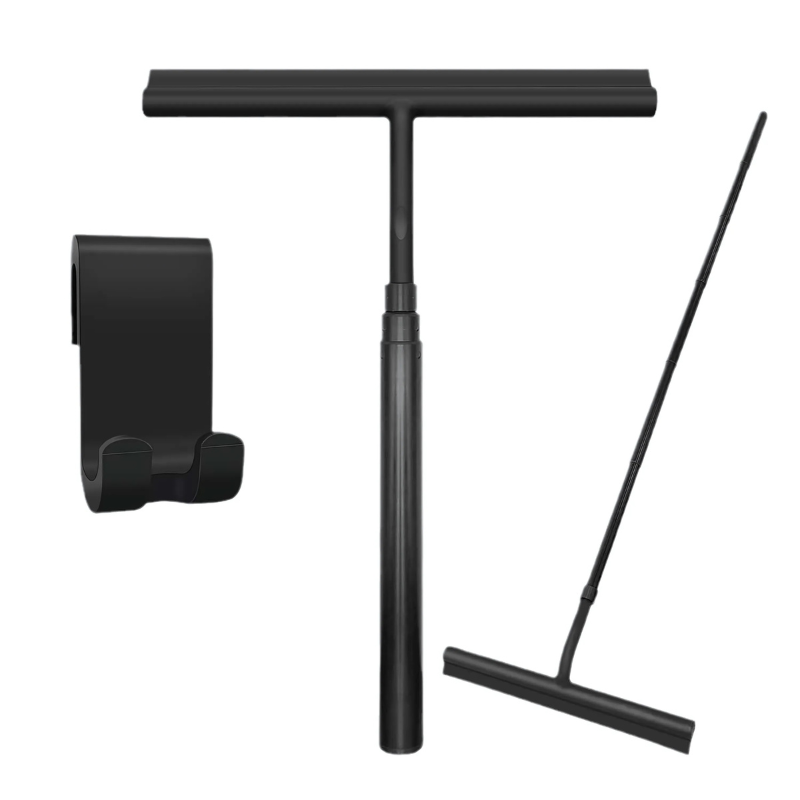 ראקלט טלסקופי למקלחת – ניקוי קל וללא מאמץ