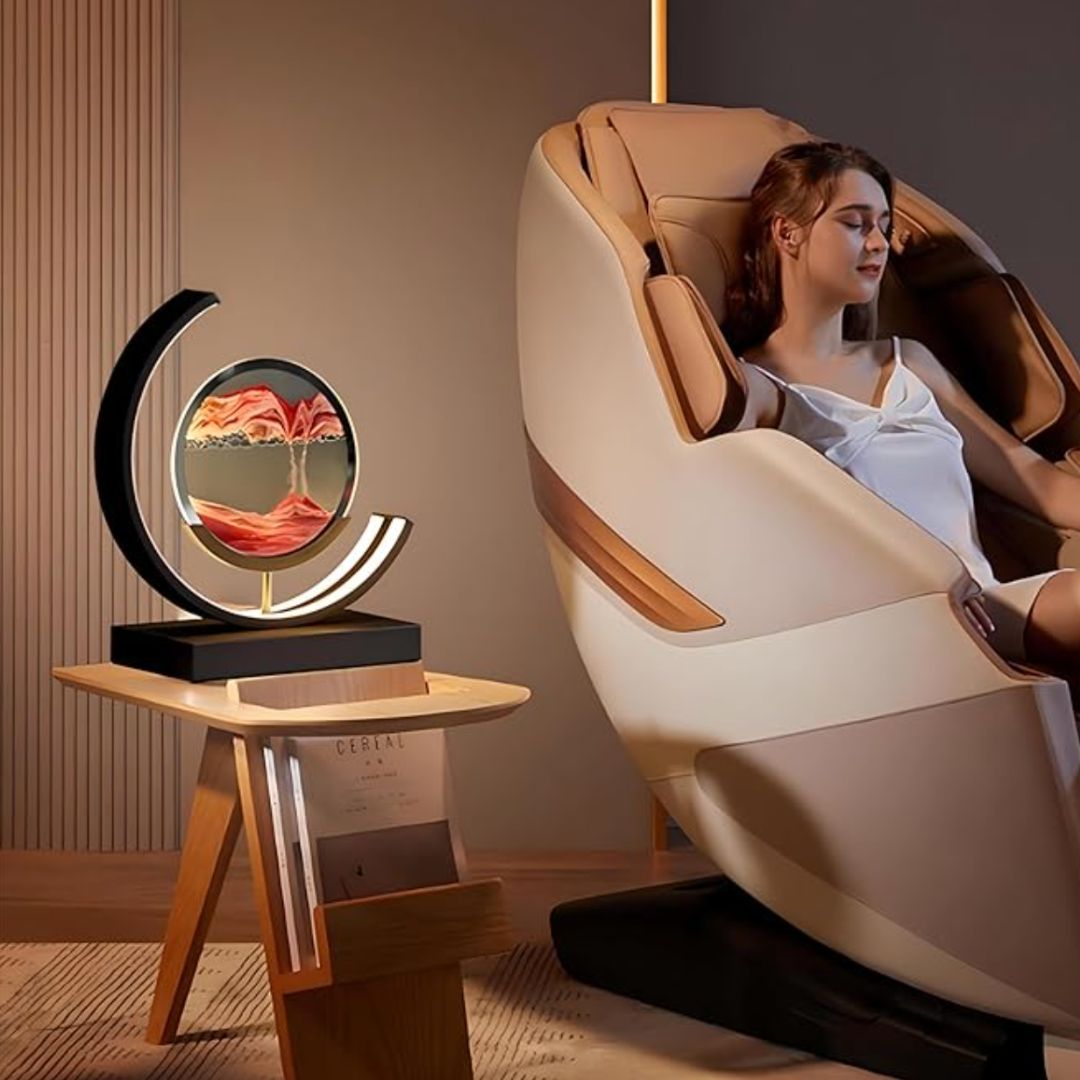 Sand Lamp In Motion – Visual Relaxation And Soothing Ambiance