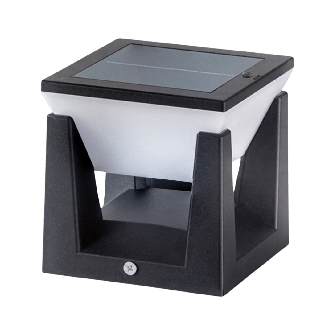 Ulkona käytettävä aurinkolamppu - Neliön muoto ja moderni viimeistely