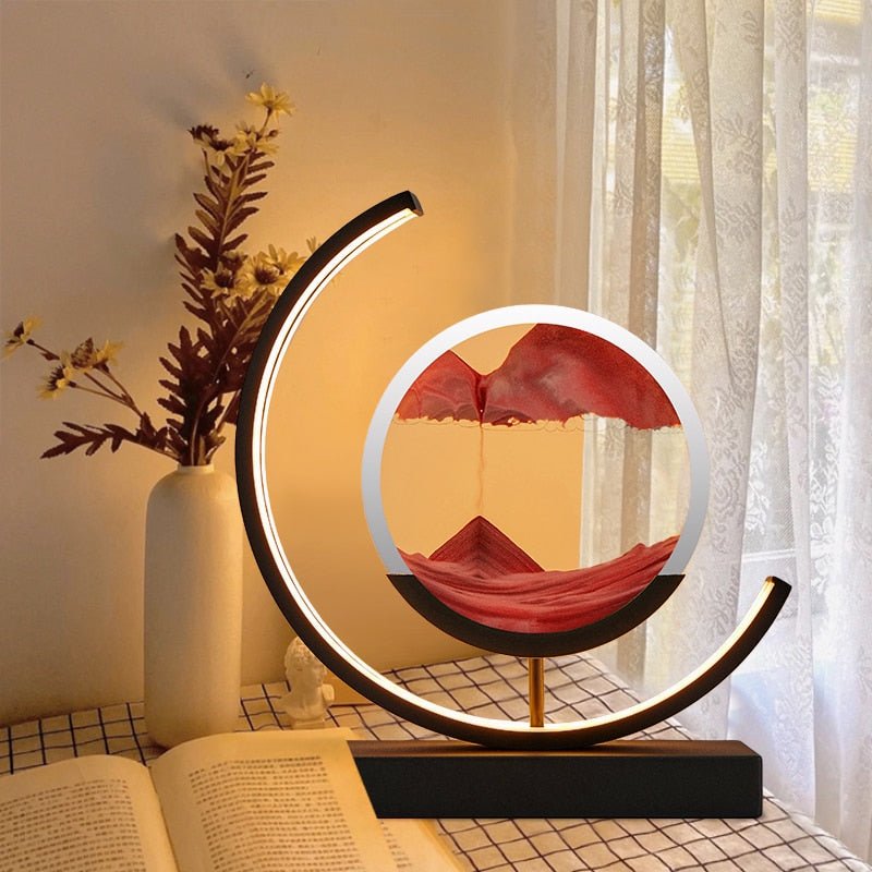 Sand Lamp In Motion – Visual Relaxation And Soothing Ambiance