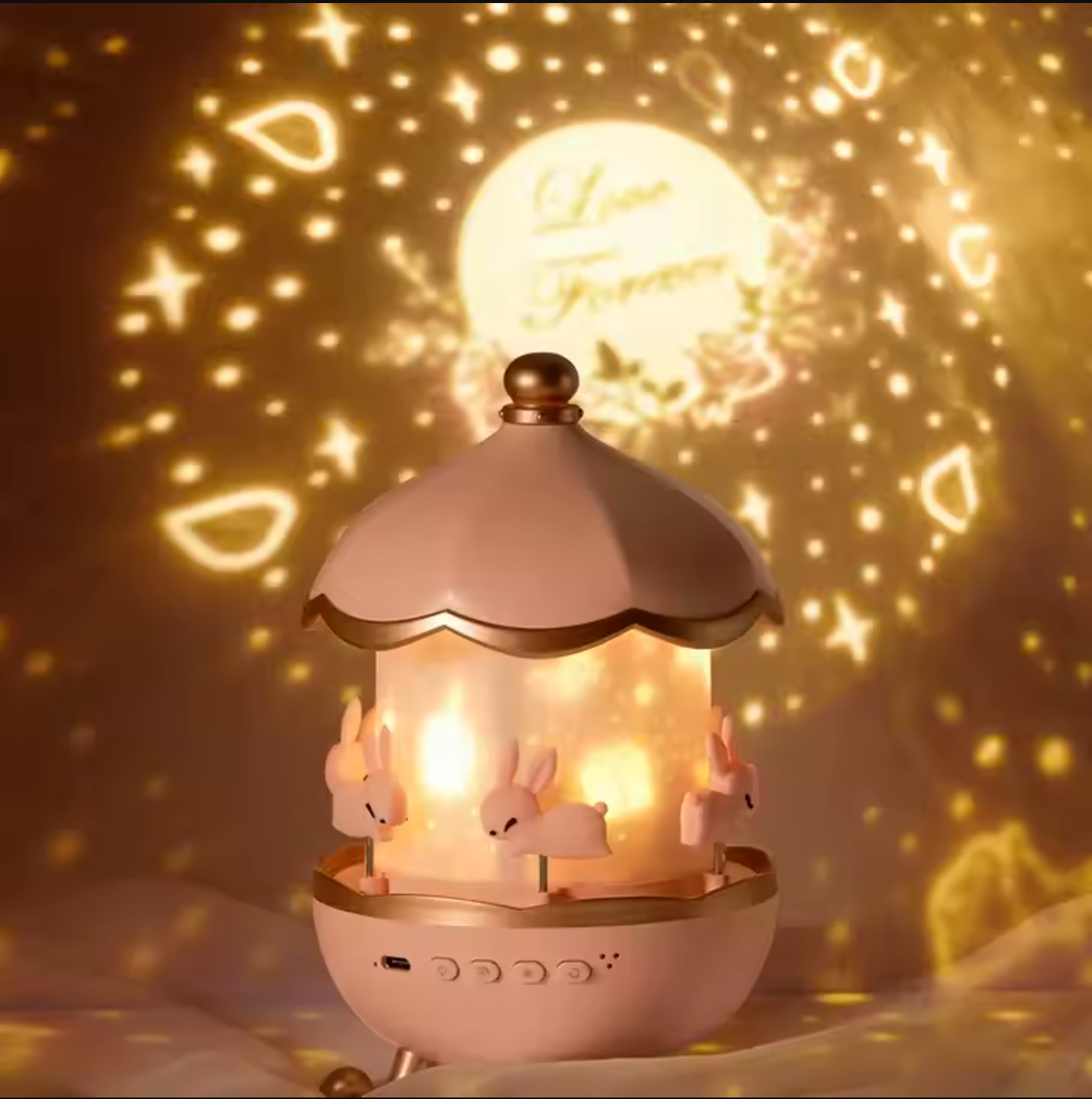 Nattljus Projektor — Stjärnhimmel I Ljus