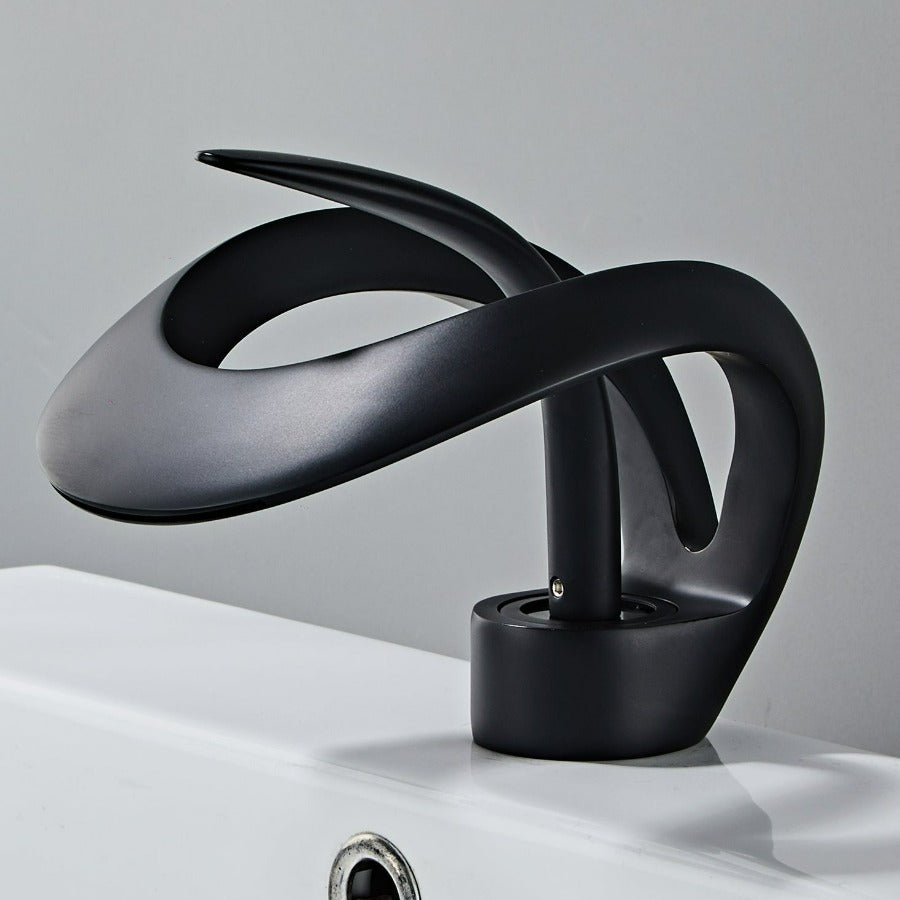 Modern Bathroom Faucet – Curved and Elegant Design
