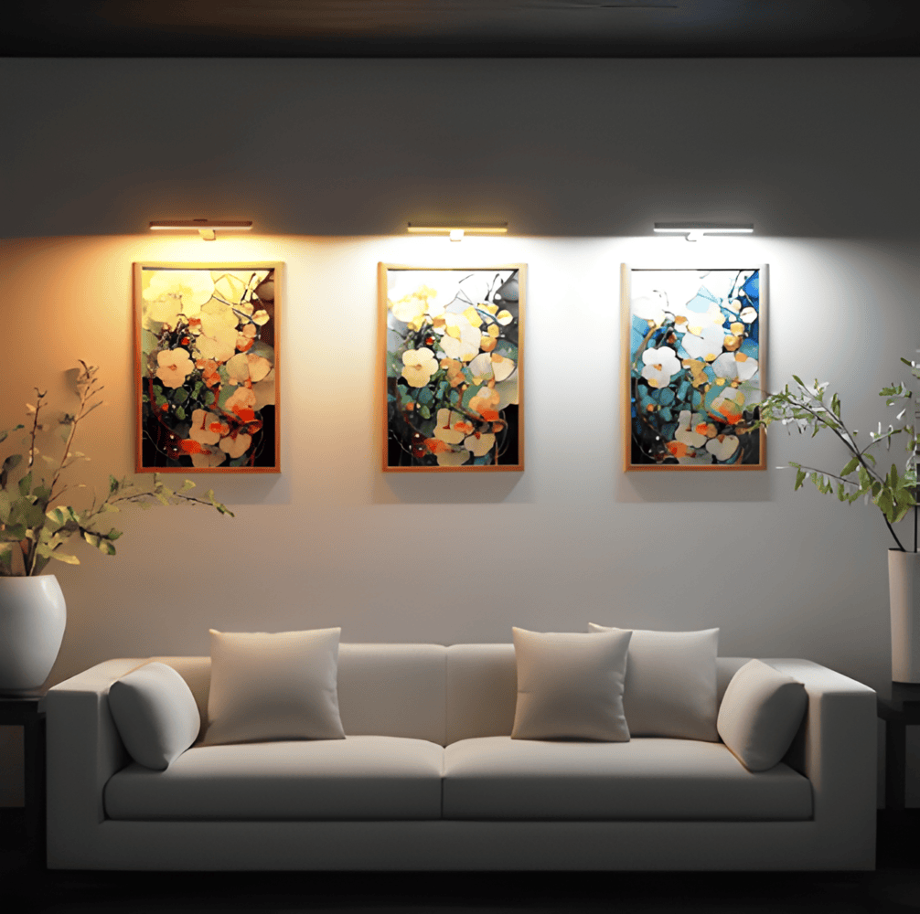 Trådlös USB-uppladdningsbar LED-vägglampa - full rotation och bekväm laddning