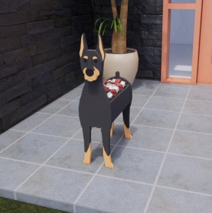 Eredeti Virágtartó — Kutya Formájú