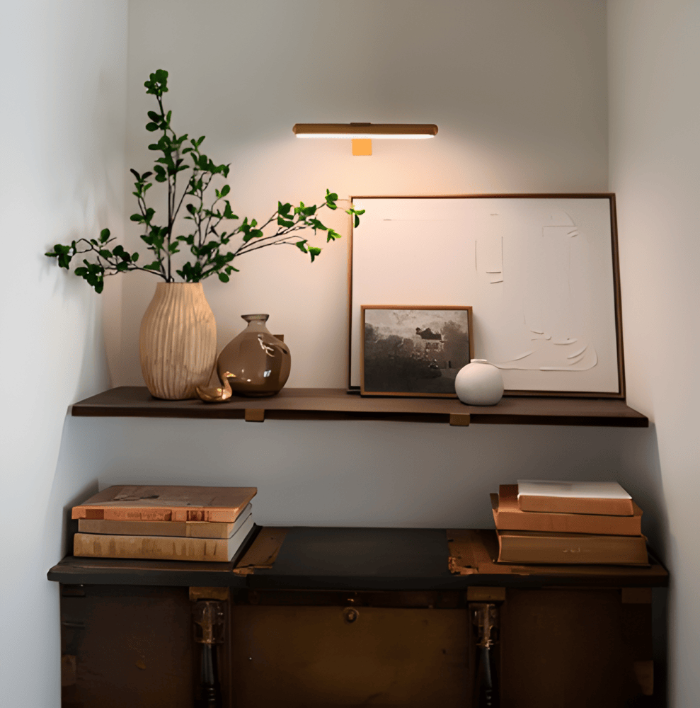 Trådlös USB-uppladdningsbar LED-vägglampa - full rotation och bekväm laddning