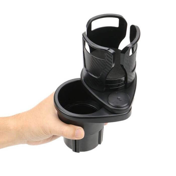 Portavasos ajustable para el coche: fácil colocación y comodidad de conducción