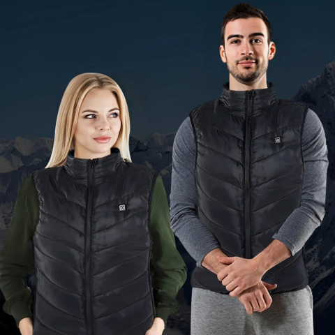 Unisex Warming Vest - Adjustable Temperature & Modern Style