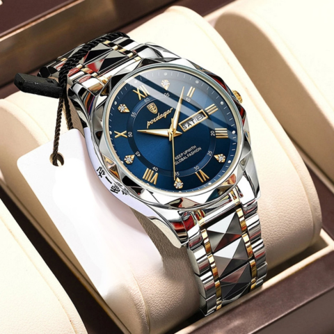 Gildas | Ceas de lux rezistent la apă pentru bărbați - funcție iluminată și stil atemporal