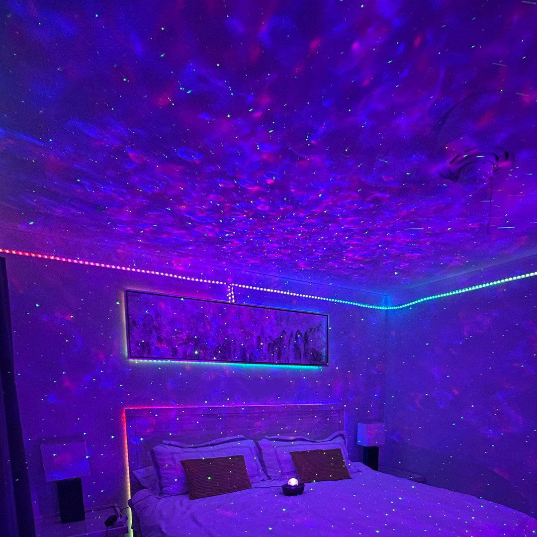 Projecteur De Lumière Galaxie — Décoration Lumineuse Et Apaisante