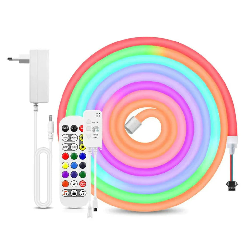 Fleksibel LED Neon – Enkel kontroll via mobilapp