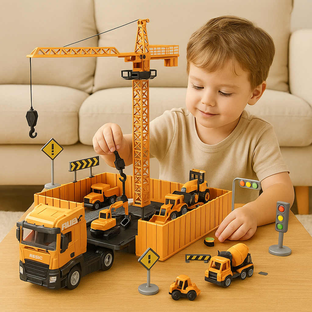 2-in-1 Construction Truck With Tools - Creativity & Interactive Play