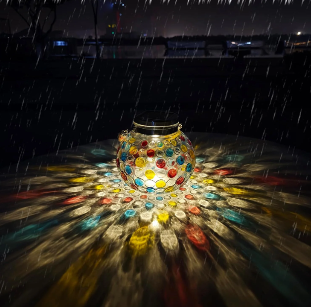 Solarlaterne für den Außenbereich — Eleganz aus Glas