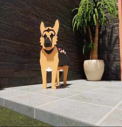 Eredeti Virágtartó — Kutya Formájú