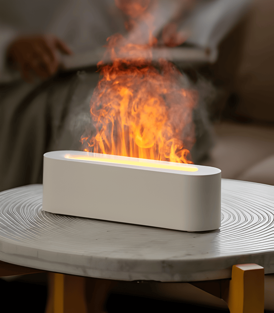 USB Aroma Diffuser med flerfarvet LED-belysning - afslappende atmosfære og let tåge