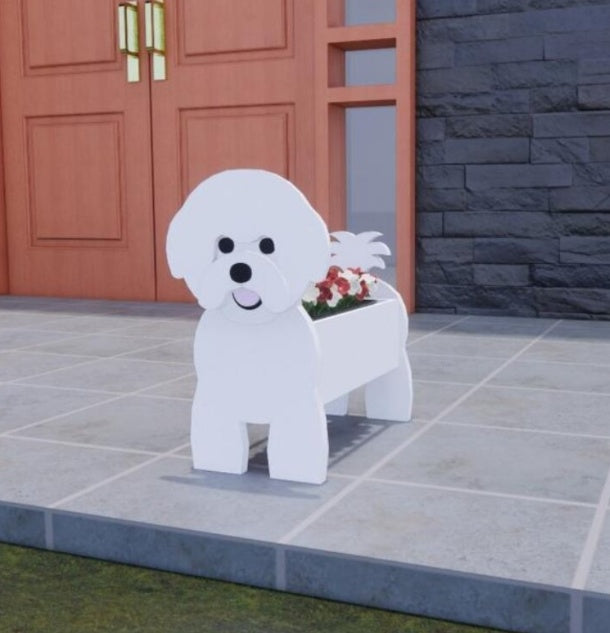 Eredeti Virágtartó — Kutya Formájú