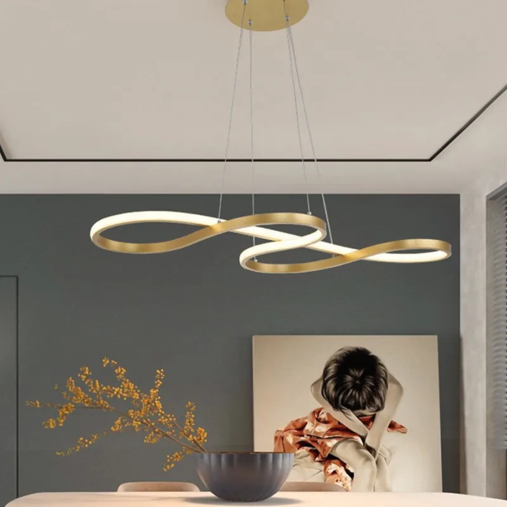 Moderne LED Oppheng i Ringer – Elegant og Futuristisk Design 