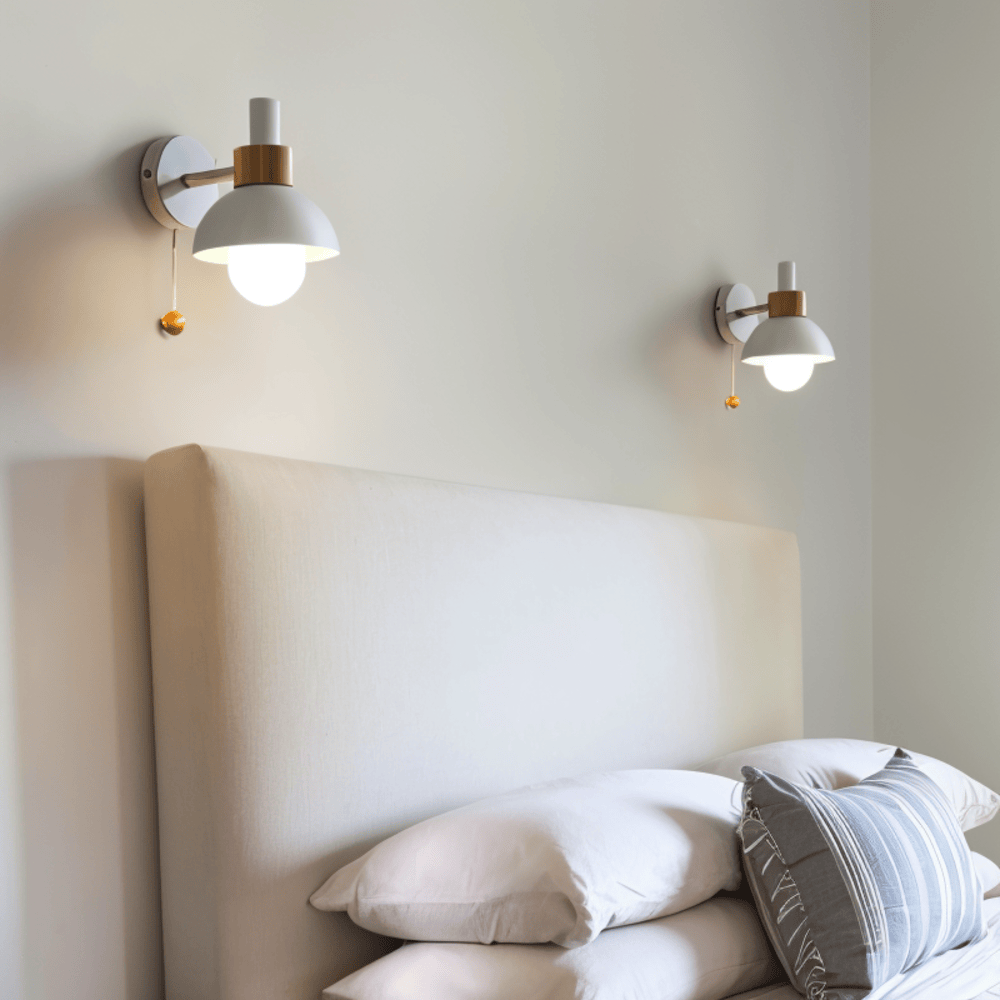 Pastel Wall Light With Pull Switch - Soft Lighting & Modern Style