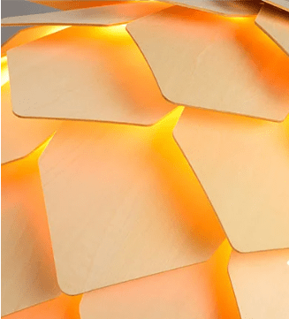 Lámpara Colgante Escultural – Diseño Inspirado En La Naturaleza 