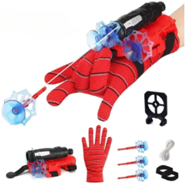 Interaktivní Spider-Man web launcher pro kreativní hry (1 rukavice) 