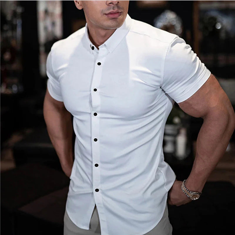 Joseph | Elegant Short Sleeve Shirt – Fitted Cut and Modern Style 