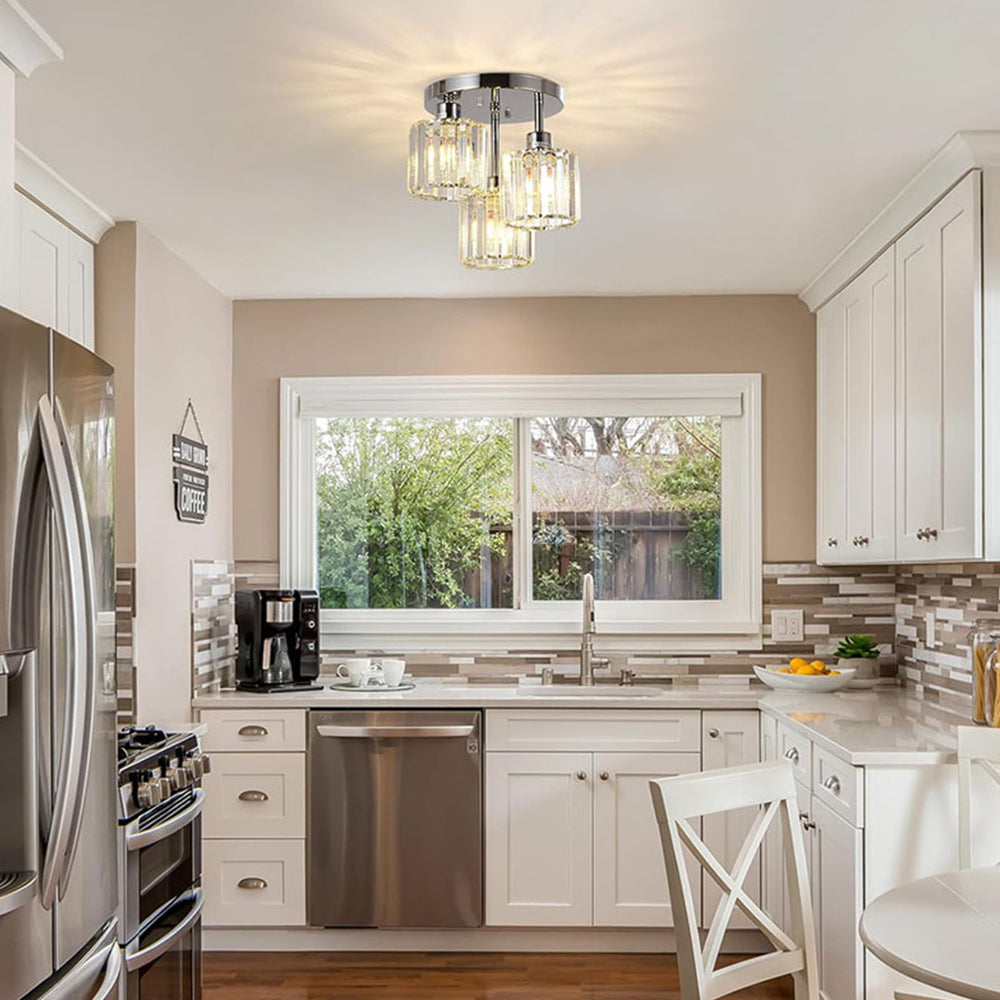 Loftlampe Semi-Nedsænket – Moderne Elegance Og Raffineret Glans 