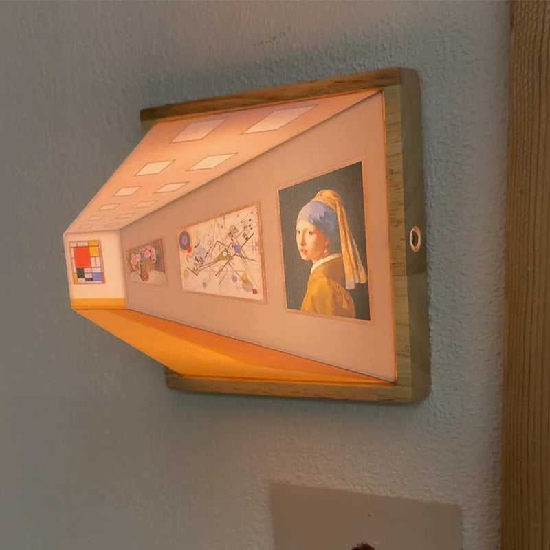 Seinävalaisin Koristeellinen – Visuaalinen Illuusio 3D 