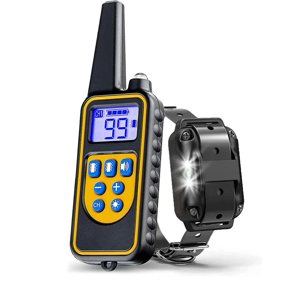 Remote Training Collar – Range 800 m, Waterproof and Rechargeable 