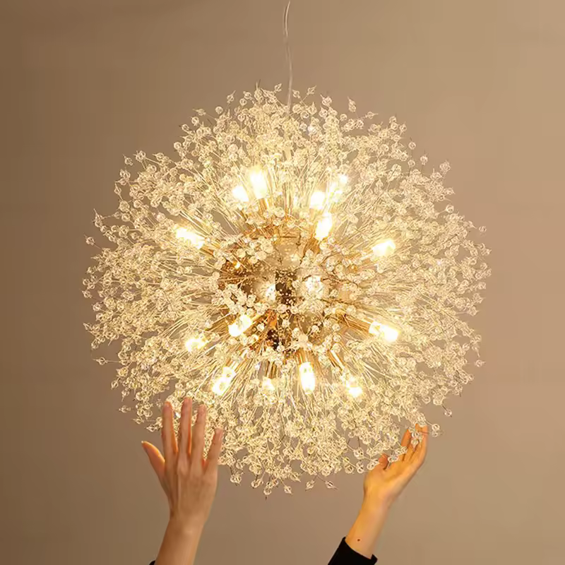 Lustre En Cristal À Suspension – Élégance Et Brillance Intemporelle