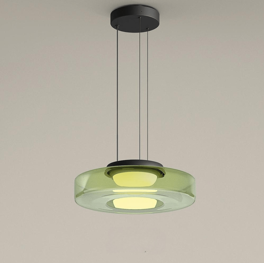 Lámpara colgante de cristal estilo Bauhaus - Elegancia y modernidad