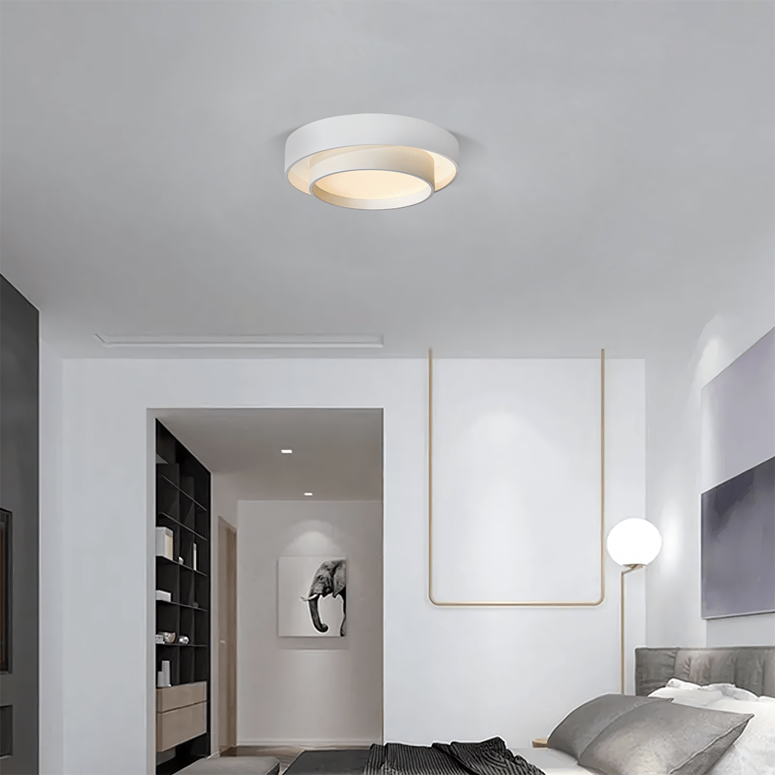 LED Loftlampe Disk - Lys og Visuel Komfort 