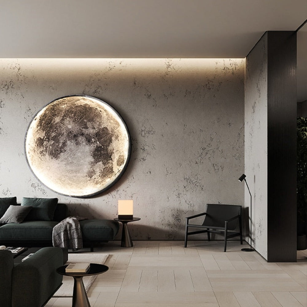 Lampa ścienna 3D LED – Księżyc dla wyjątkowej atmosfery 