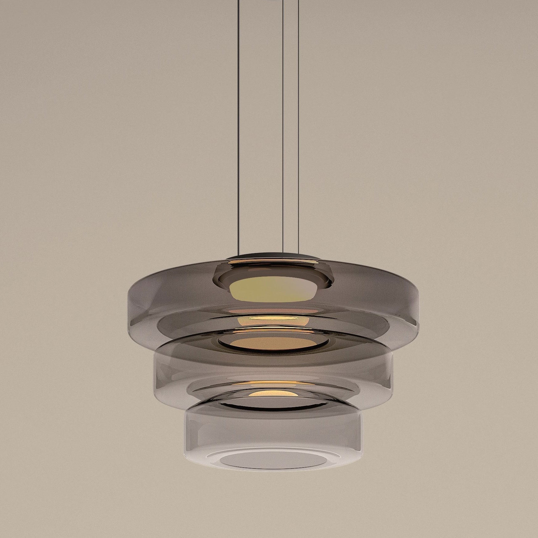 Lámpara colgante de cristal estilo Bauhaus - Elegancia y modernidad