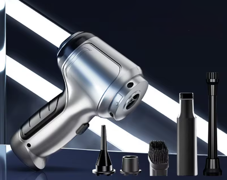 مُكنسة سيارة محمولة – تنظيف فعال ودون كابل 