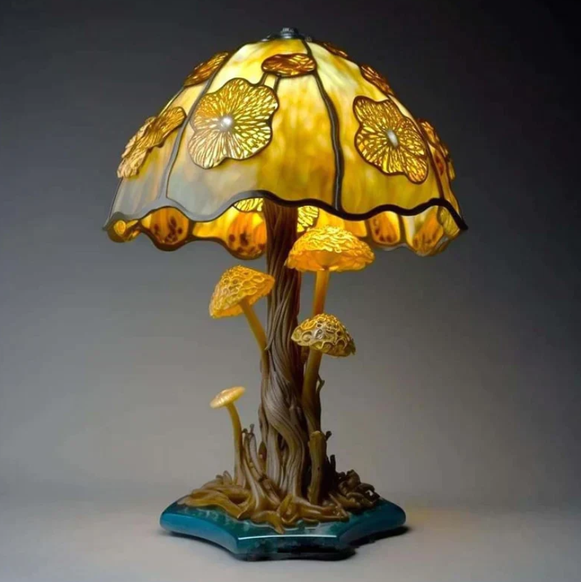 Lampada In Vetro Colorato Rilassante – Luce Morbida E Atmosfera Calda 