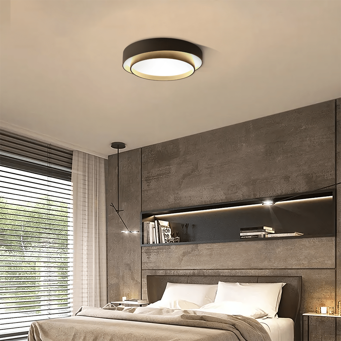 LED Loftlampe Disk - Lys og Visuel Komfort 