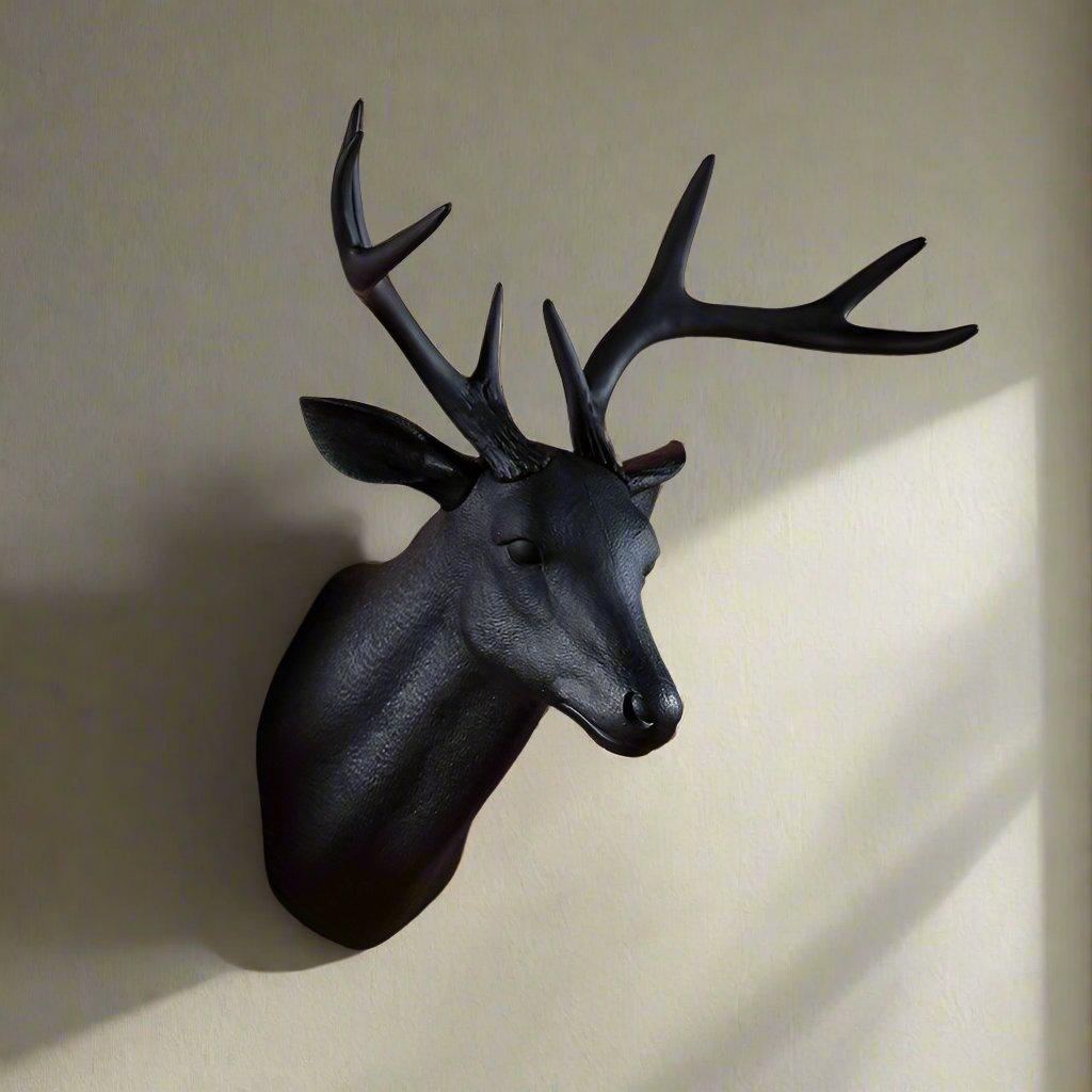 Mat Deer Wall Sculpture – Contemporary Style 