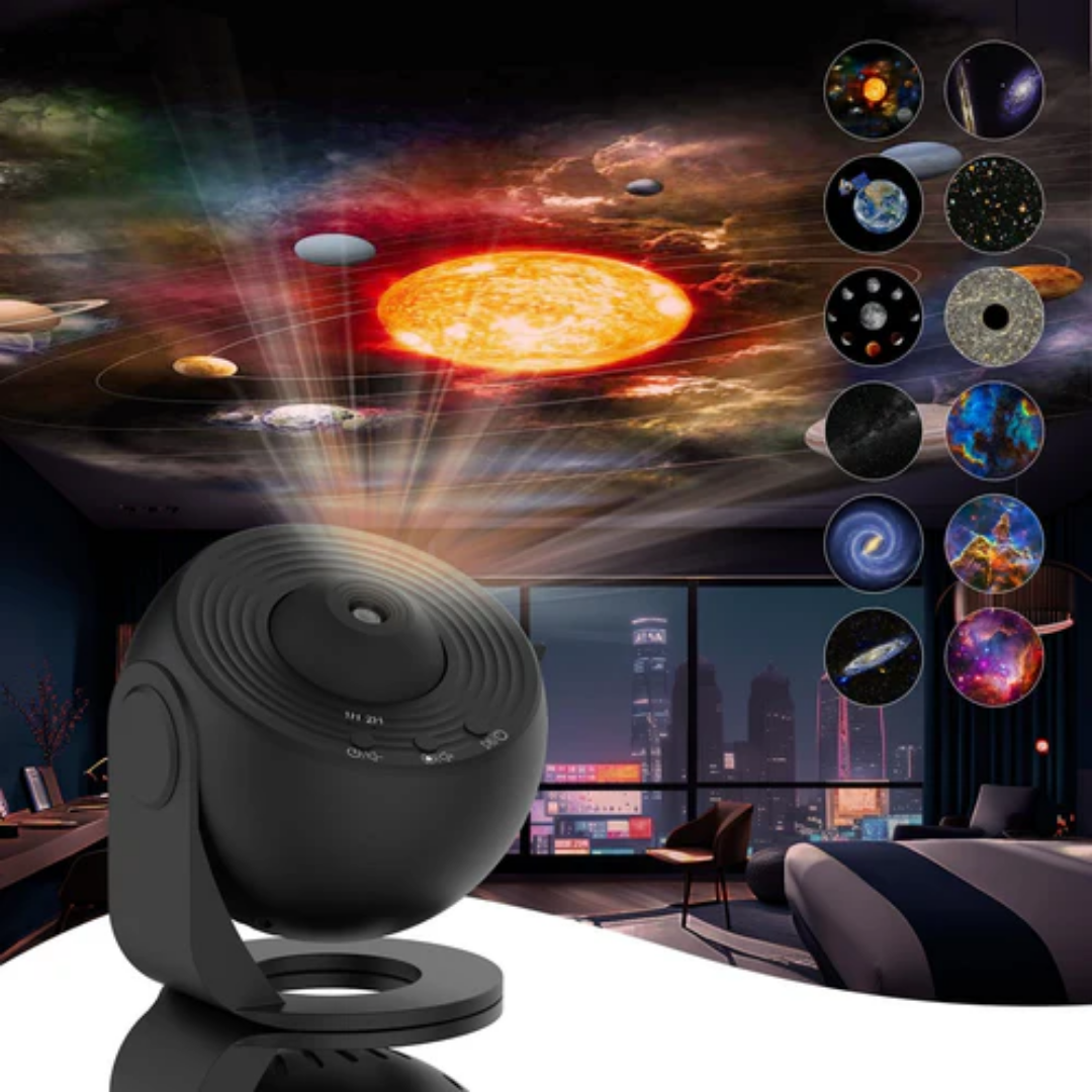 Lampa Projektor Rotacyjny – 360° Marzenia Stellarnego w Domu 