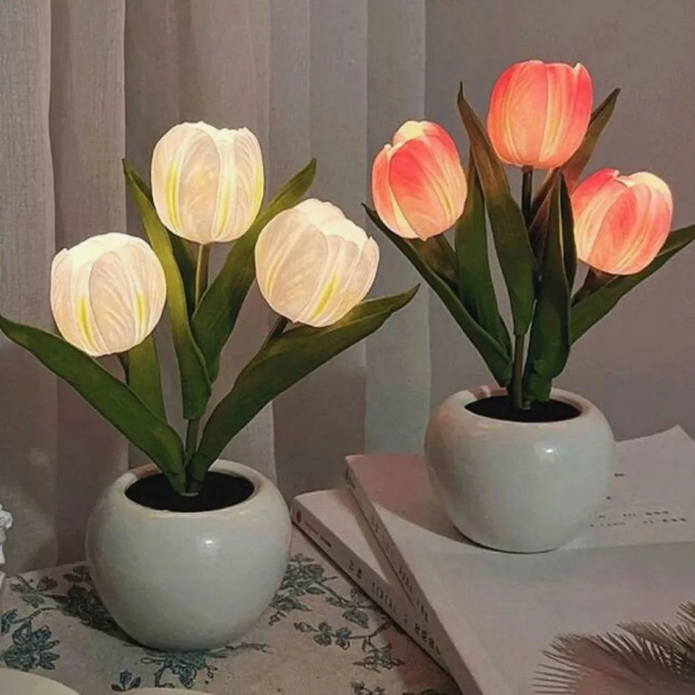 Decorative Tulip Lamp – Warm and Refined Atmosphere 