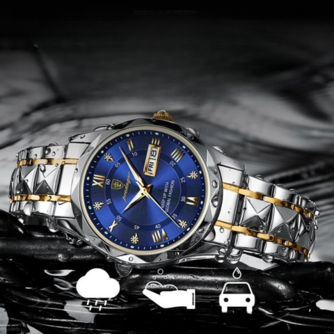 Gildas | Ceas de lux rezistent la apă pentru bărbați - funcție iluminată și stil atemporal