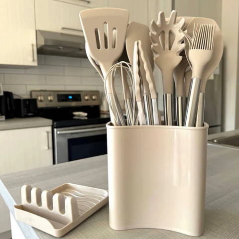 Set de Cocina de Silicona de 12 Piezas - Completo y Cómodo de Usar