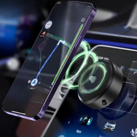 360° Magnetic Car Phone Holder - Sturdy Fixing and Practical Use