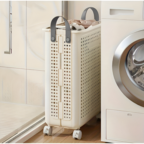 Składany Koszyk – Z Kółkami Do Łatwego Transportu 