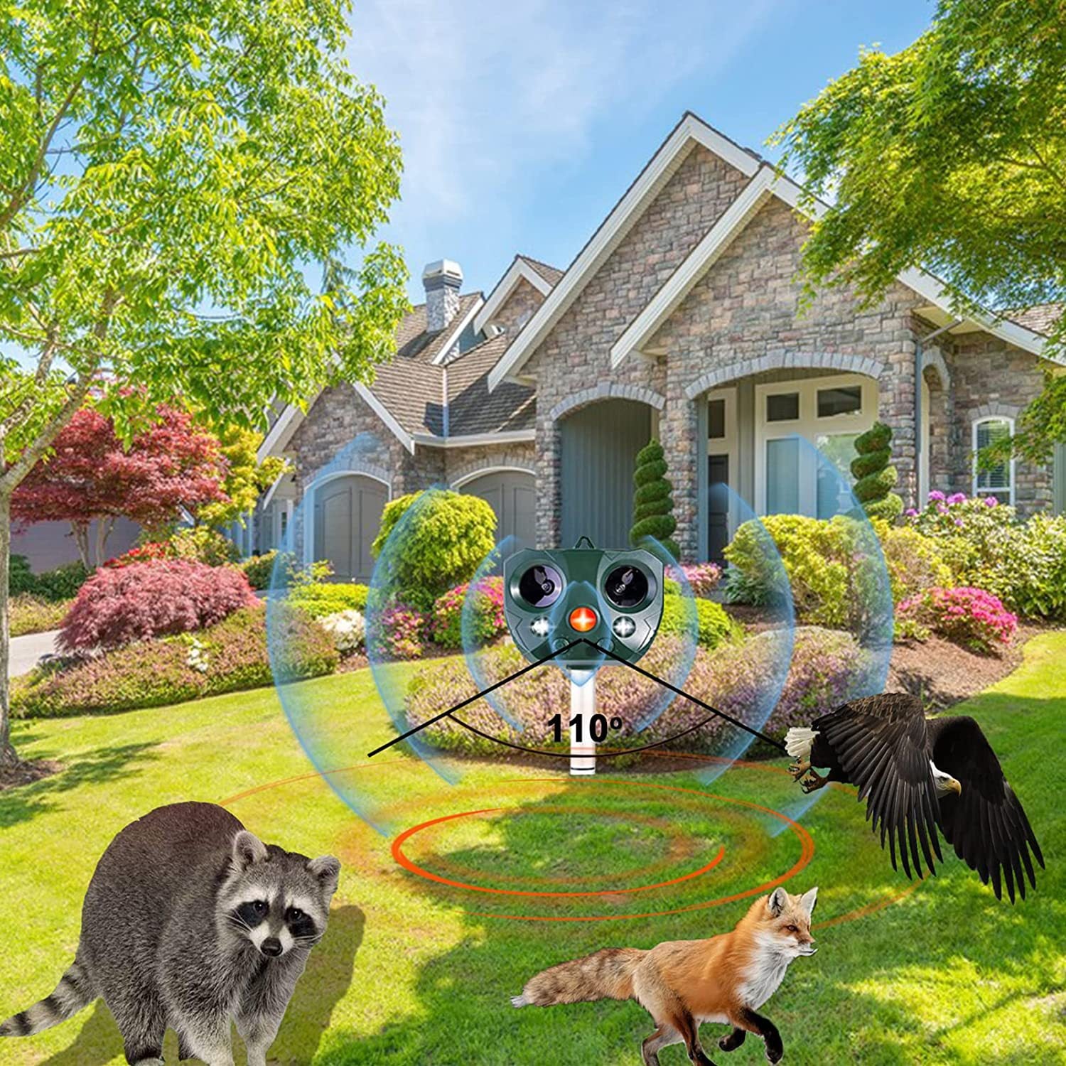 Dispositivo Anti-Animais À Prova d'Água — Proteção Eficaz Para o Seu Exterior 