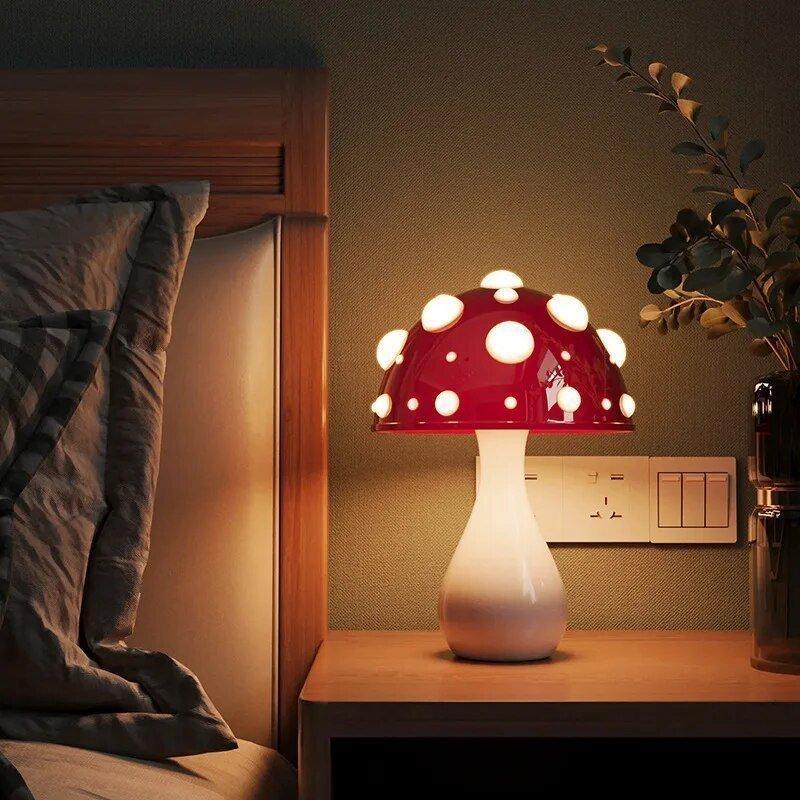 Mushroom Table Lamp – Soft Lighting and Original Style 